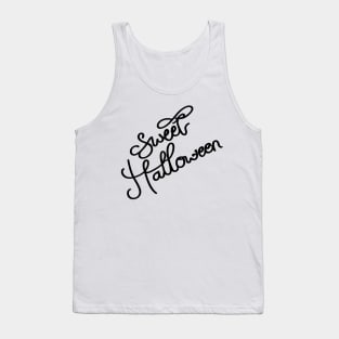 Sweet Halloween cute letter Tank Top